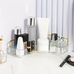 Triangular Makeup Organizer Corner Storage Rack