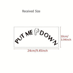 2pcs Funny Toilet Lid Decals Self Adhesive Stickers Bathroom Home Decor