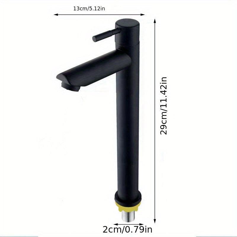 Modern Stainless Steel Single Handle Bathroom Sink Faucet