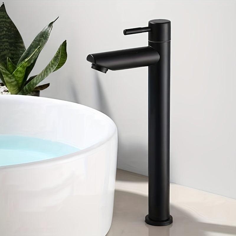 Modern Stainless Steel Single Handle Bathroom Sink Faucet