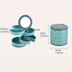 Rotating Jewelry Storage Box Large Capacity Organizer