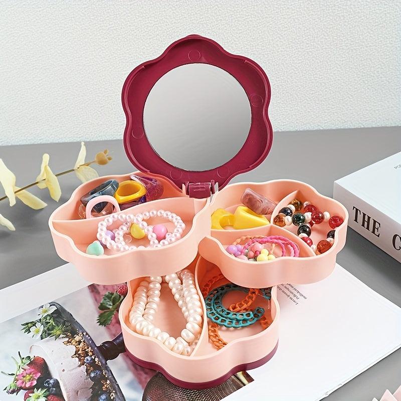Rotating Jewelry Storage Box Large Capacity Organizer