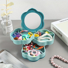 Rotating Jewelry Storage Box Large Capacity Organizer