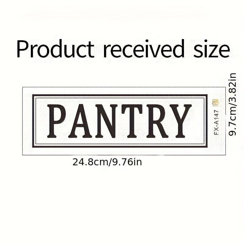 Pantry Stickers Self-Adhesive Food Storage Room Home Wall Decor