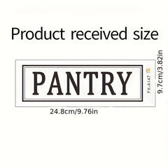 Pantry Stickers Self-Adhesive Food Storage Room Home Wall Decor