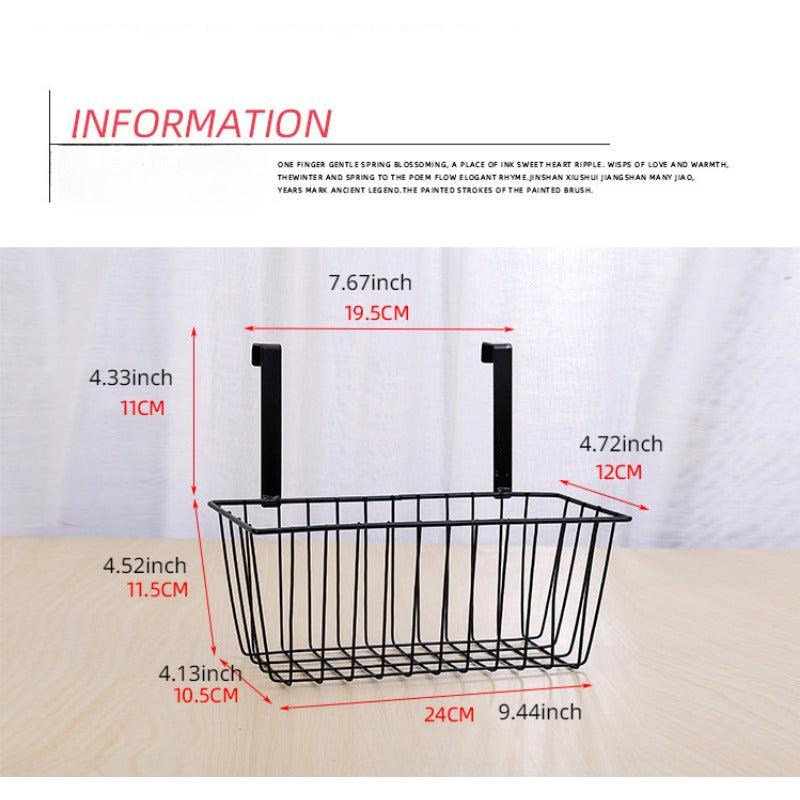 Hanging Storage Basket Bathroom Organizer Rack Large Capacity Storage Rack