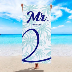 Coconut Tree Beach Towel Soft Microfiber for Swimming Bath Pool and Beach