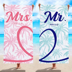 Coconut Tree Beach Towel Soft Microfiber for Swimming Bath Pool and Beach