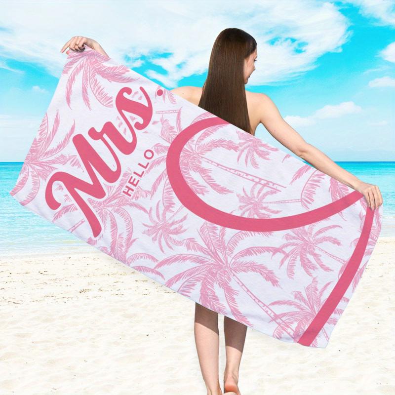 Coconut Tree Beach Towel Soft Microfiber for Swimming Bath Pool and Beach