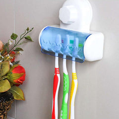 Suction Cup Toothbrush Holder Wall Mounted Rack