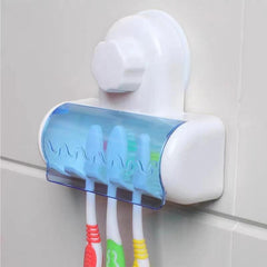 Suction Cup Toothbrush Holder Wall Mounted Rack