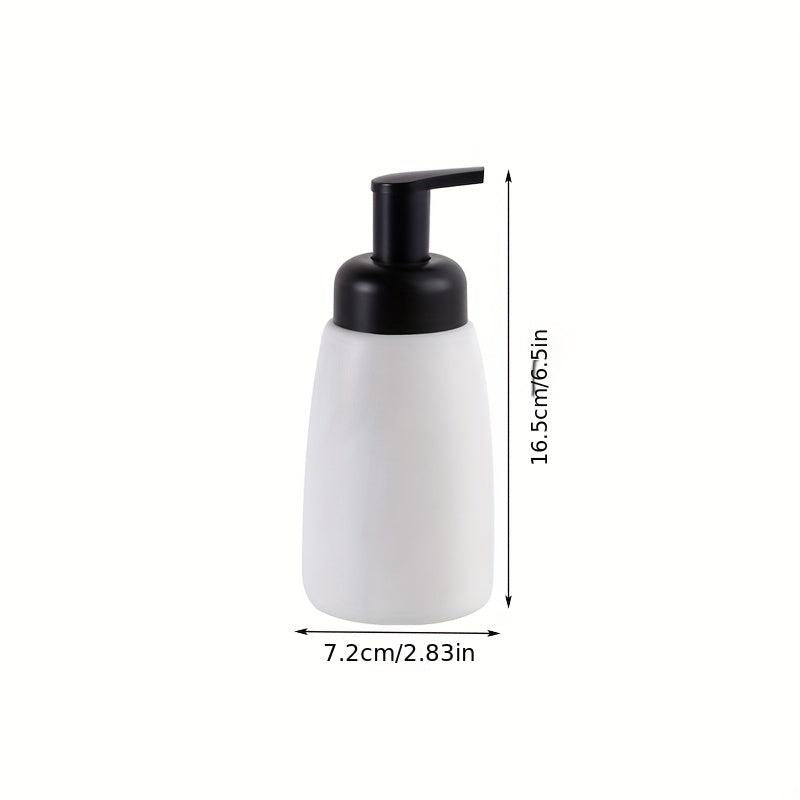 Ceramic Foaming Hand Soap Dispenser Bathroom Lotion Bottle With Pump