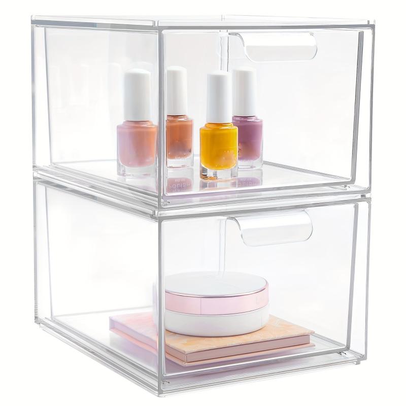 Clear Drawer Storage Box for Makeup and Accessories