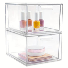 Clear Drawer Storage Box for Makeup and Accessories