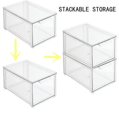Clear Drawer Storage Box for Makeup and Accessories