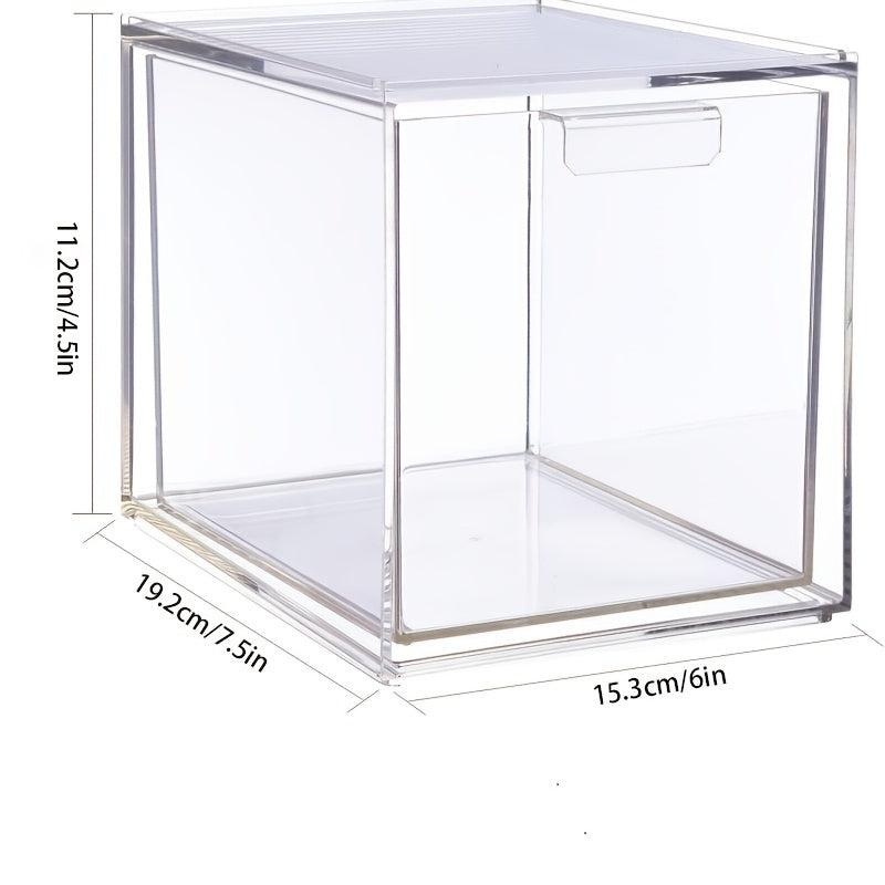 Clear Drawer Storage Box for Makeup and Accessories