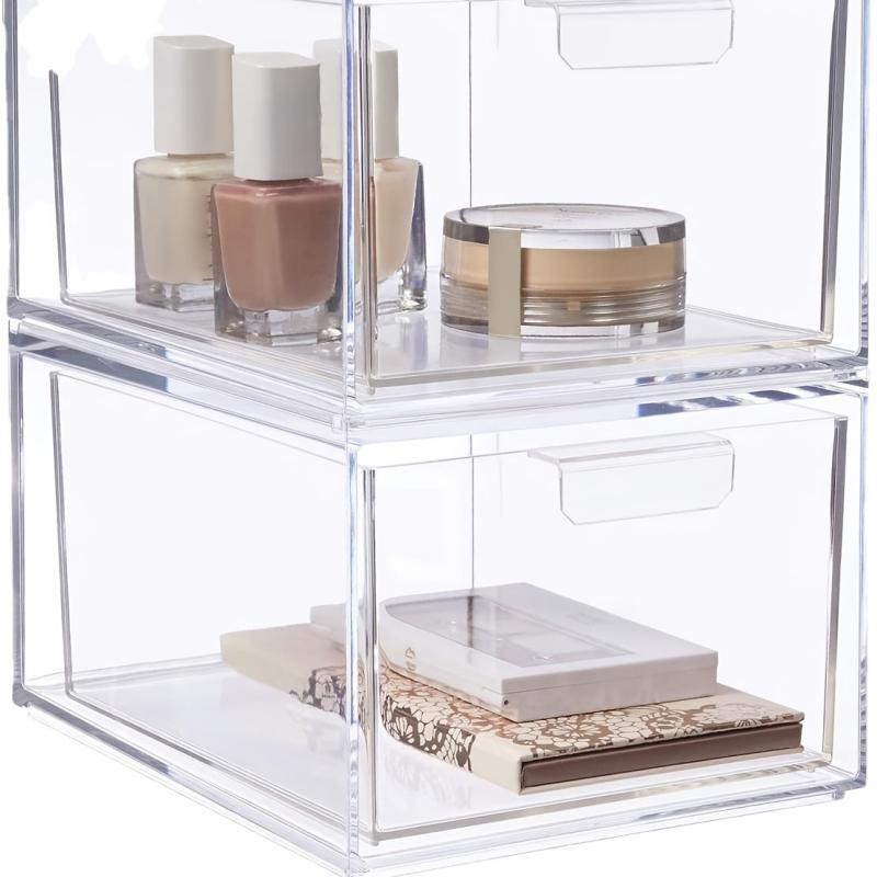 Clear Drawer Storage Box for Makeup and Accessories