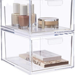 Clear Drawer Storage Box for Makeup and Accessories