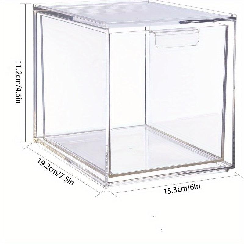 Clear Drawer Storage Box for Makeup and Accessories
