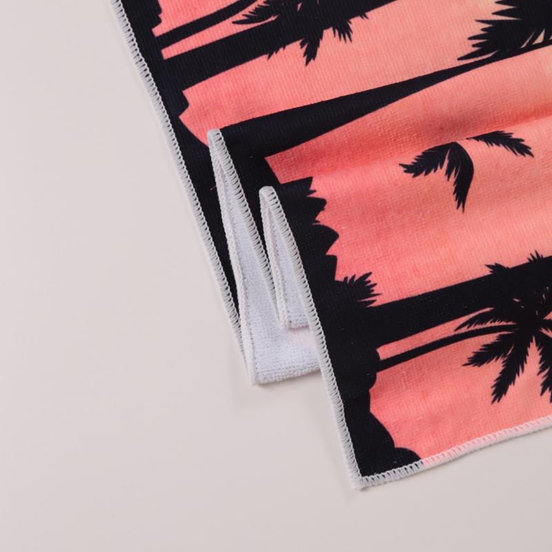 Coconut Tree Print Microfiber Beach Towel 150x70cm