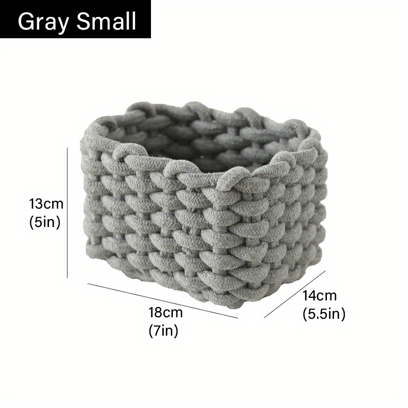Handwoven Storage Basket for Cosmetics Toys Snacks Picnic Life