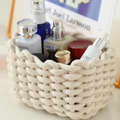 Handwoven Storage Basket for Cosmetics Toys Snacks Picnic Life