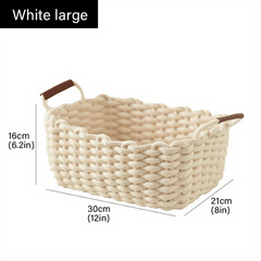 Handwoven Storage Basket for Cosmetics Toys Snacks Picnic Life