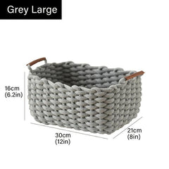 Handwoven Storage Basket for Cosmetics Toys Snacks Picnic Life