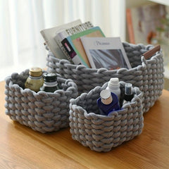 Handwoven Storage Basket for Cosmetics Toys Snacks Picnic Life