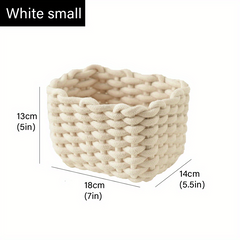 Handwoven Storage Basket for Cosmetics Toys Snacks Picnic Life