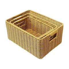 Large Capacity Rattan Woven Storage Basket for Home Tidying