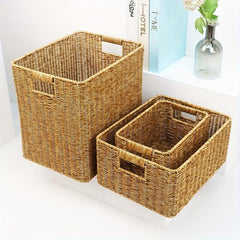 Large Capacity Rattan Woven Storage Basket for Home Tidying