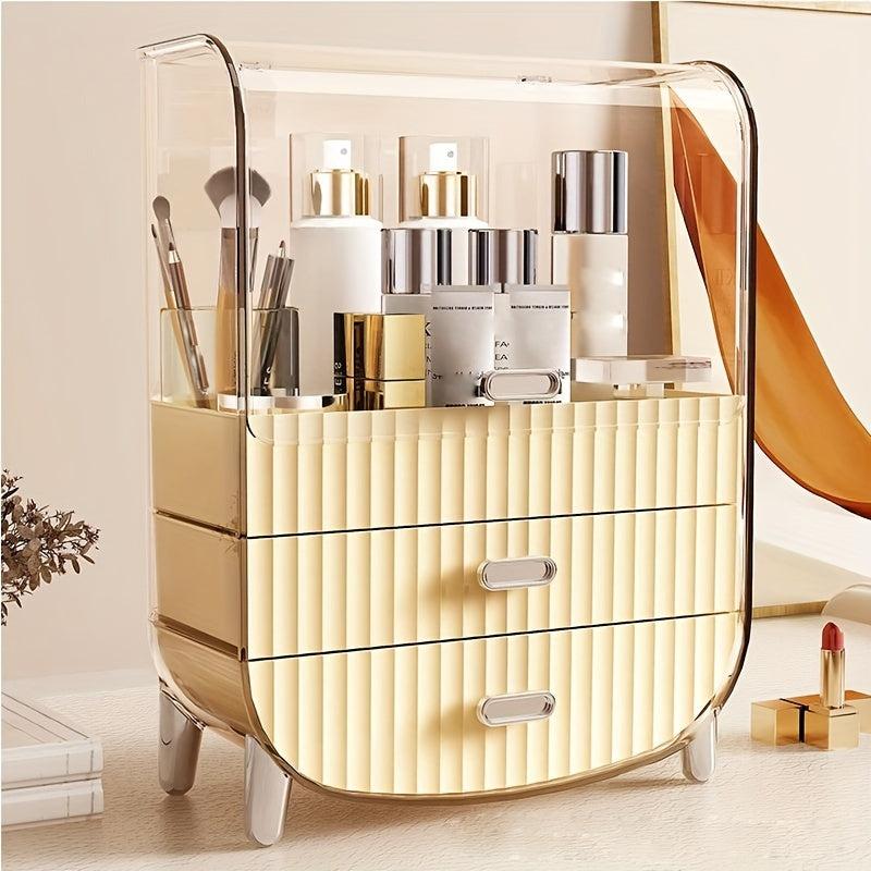 Acrylic Cosmetic Storage Box Dustproof Skin Care Products Desktop Shelf