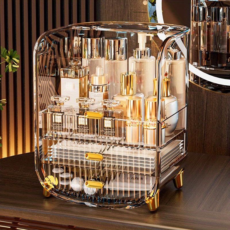 Acrylic Cosmetic Storage Box Dustproof Skin Care Products Desktop Shelf