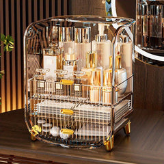 Acrylic Cosmetic Storage Box Dustproof Skin Care Products Desktop Shelf