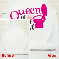 Fun Toilet Lid Decal Sticker - Transform Your Bathroom!