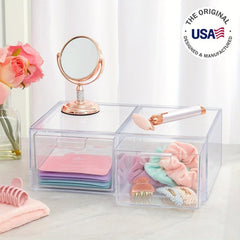 Drawer Type Cosmetic Storage Box Transparent Plastic Desktop Organization
