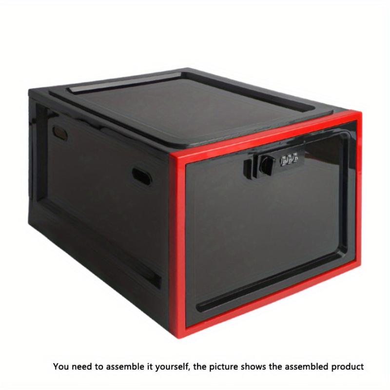 Lockable Medicine Storage Box for Home School Office, 30.3cmx23.6cmx19cm