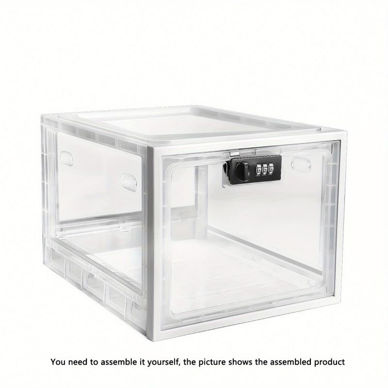 Lockable Medicine Storage Box for Home School Office, 30.3cmx23.6cmx19cm