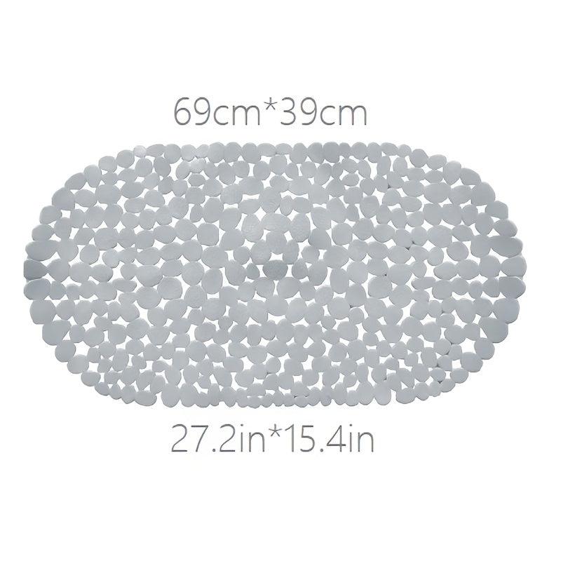 Non Slip Bath Tub Shower Mat with Suction Cups and Drain Holes