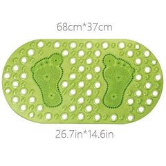 Non Slip Bath Tub Shower Mat with Suction Cups and Drain Holes