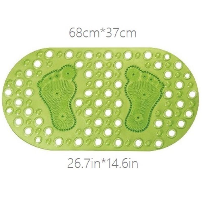 Non Slip Bath Tub Shower Mat with Suction Cups and Drain Holes