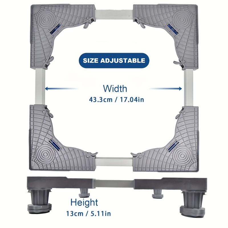 Adjustable Washing Machine Base Stand with 4 Strong Feet