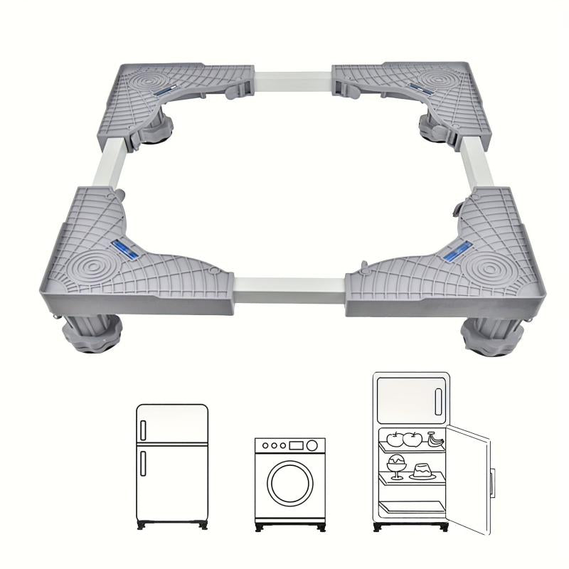 Adjustable Washing Machine Base Stand with 4 Strong Feet