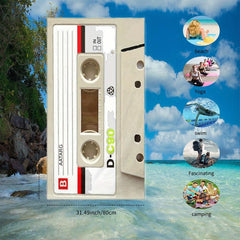 Stylish Recording Tape Pattern Beach Towel Soft & Microfiber Sports Style
