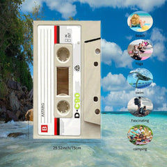 Stylish Recording Tape Pattern Beach Towel Soft & Microfiber Sports Style