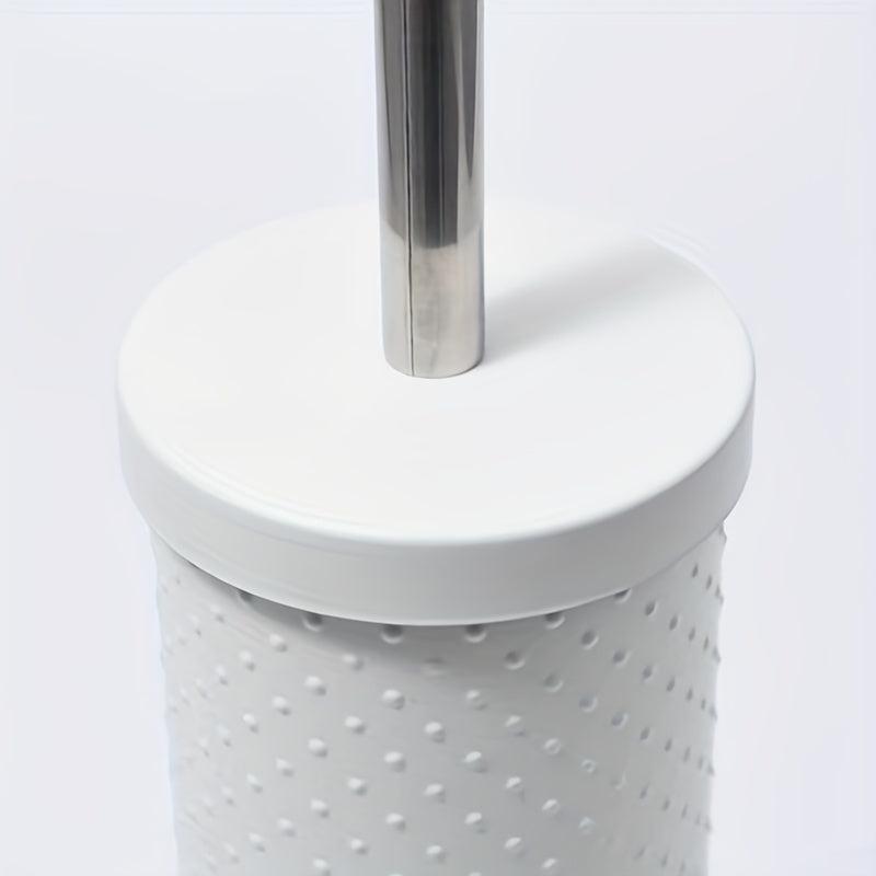 Stainless Steel Toilet Brush With Holder Long Handle No Dead Corner Bathroom Acc