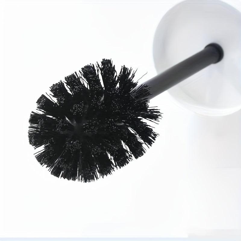 Stainless Steel Toilet Brush With Holder Long Handle No Dead Corner Bathroom Acc