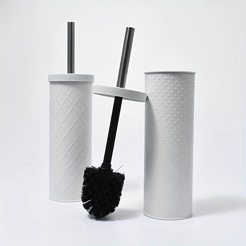 Stainless Steel Toilet Brush With Holder Long Handle No Dead Corner Bathroom Acc