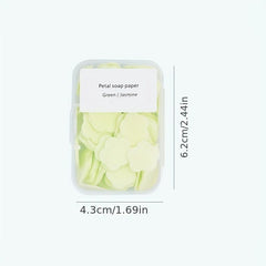 Portable Hand Wash Soap Papers Petal Tablets Travel Home Use Disposable
